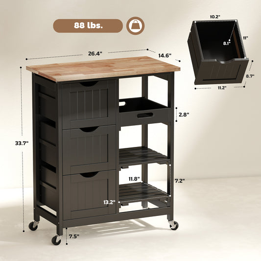Rolling Kitchen Cart