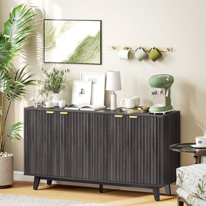 Fluted Sideboard Buffet Cabinet