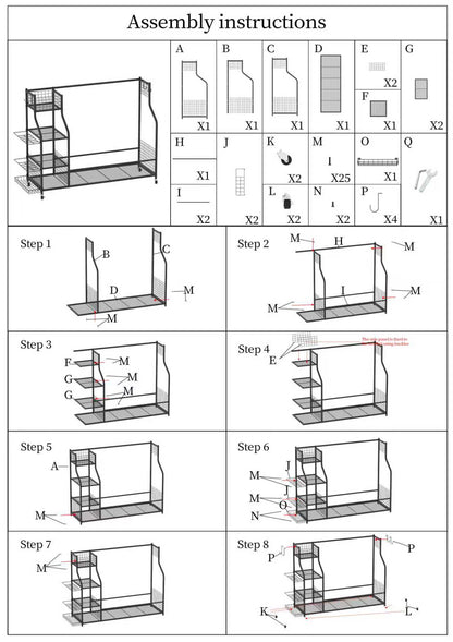 Golf Bag Storage Rack for 3 Bags & Clubs Garage Organizer