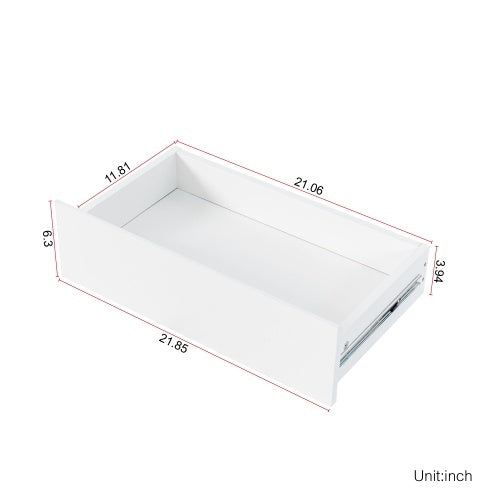 63" White Kitchen Hutch Cabinet Pantry w/ Microwave Shelf