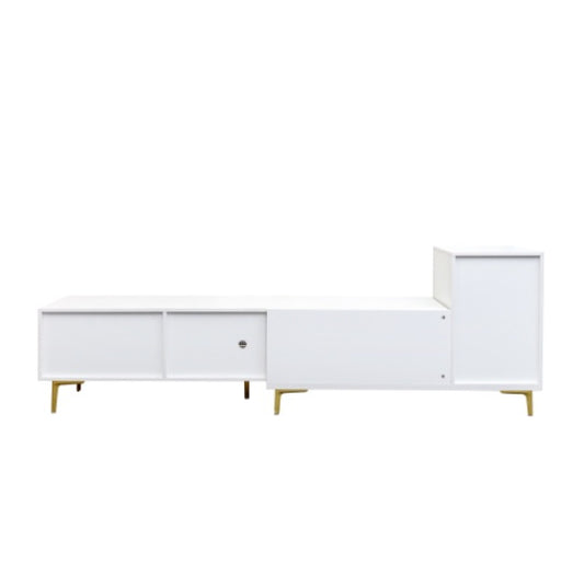 Extendable Wood TV Stand Entertainment Center Media Console