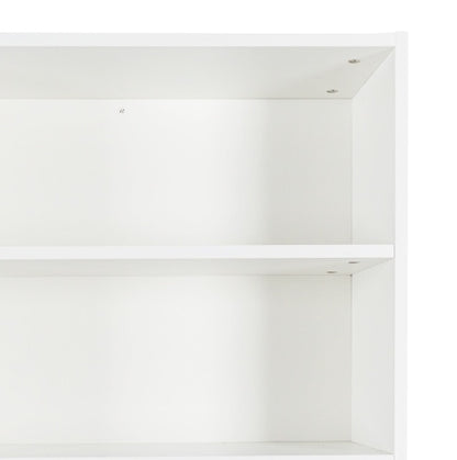 63" White Kitchen Hutch Cabinet Pantry w/ Microwave Shelf